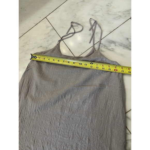 Doe & Rae, Women’s Purple Tinted Gray Mini Dress With Pleated Lining Size M EUC - Picture 8 of 10